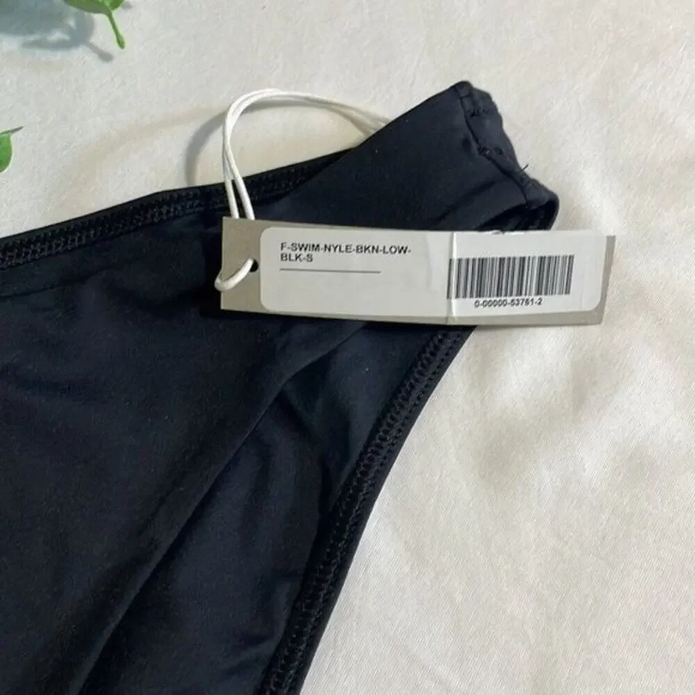 Everlane ReNew Bikini Bottom Women’s Small Black Swimwear NWT Sustainable Swim